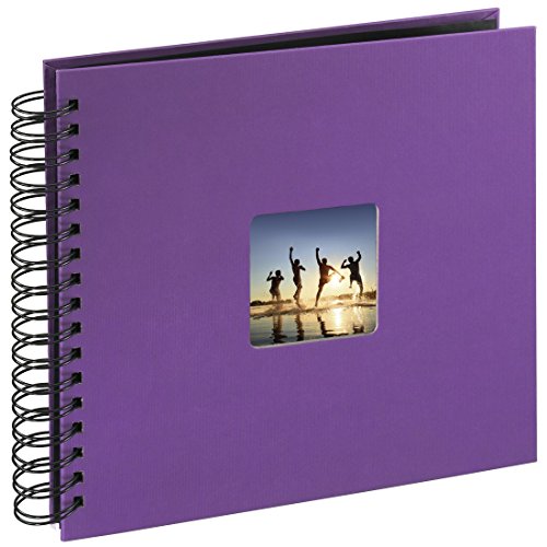 Hama Fine Art Álbum de Fotos con Espiral (24 x 17 cm), Púrpura, 28 x 24 cm