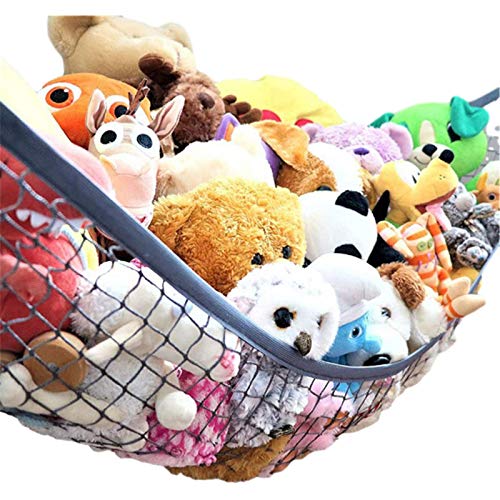 Hamaca de juguete,colgador de red de almacenamiento de animales de peluche,organizador de red de almacenamiento con cordón elástico lavable,decoración de paquete de Navidad,regalo de malla para niños Hamaca de juguete,colgador de red de almacenamiento de animales de peluche,organizador de red de almacenamiento con cordón elástico lavable,decoración de paquete de Navidad,regalo de malla para niños