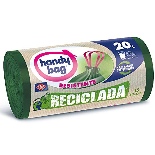 Handy Bag Albal Recycled Garbage Bags Bolsas de Basura Reciclada 20 litros