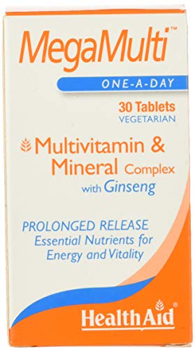 Health Aid Mega-Multi's (with Ginseng), 30 tabletas