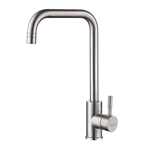 Housfurd Grifo de Acero Inoxidable 304, Rotación de 360 Grados, dos Métodos de Salida de Agua, Grifo del Fregadero de Cocina(Grifo grande de siete palabras) Housfurd Grifo de Acero Inoxidable 304, Rotación de 360 Grados, dos Métodos de Salida de Agua, Grifo del Fregadero de Cocina(Grifo grande de siete palabras)