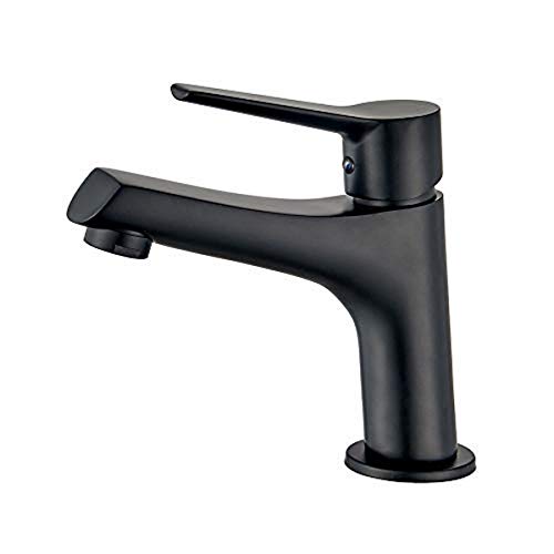 Ibergrif M11026B Arial, Grifo, Mezclador Monomando para Lavabo, Negro