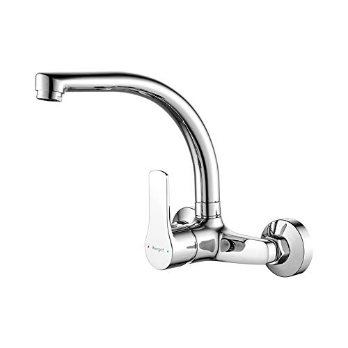 Ibergrif M16357 Star, Cocina de Pared, Grifo para Fregadero Monomando, Cromo, Plata Ibergrif M16357 Star, Cocina de Pared, Grifo para Fregadero Monomando, Cromo, Plata