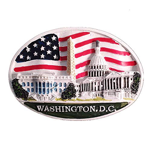 Imán para nevera de The White House Washington D.C.USA, colección de regalo de recuerdo de viaje, decoración del hogar y la cocina, imán magnético para nevera