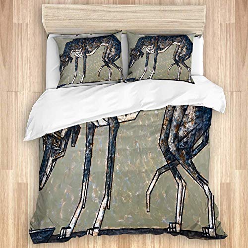 Juego de funda nórdica de 3 piezas, galgo italiano, el perro más corto del grupo de galgos, pintura, juegos de fundas de edredón de microfibra para dormitorio, colcha con cremallera con 2 fundas de al Juego de funda nórdica de 3 piezas, galgo italiano, el perro más corto del grupo de galgos, pintura, juegos de fundas de edredón de microfibra para dormitorio, colcha con cremallera con 2 fundas de al