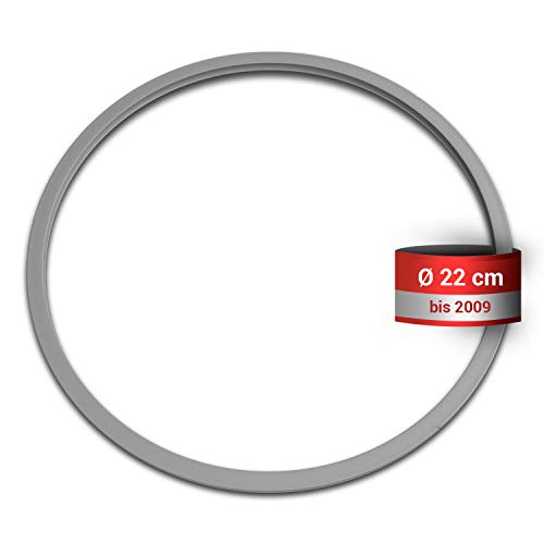 Junta de silicona de repuesto para Fissler 038-667-00-205/0, anillo de sellado de 22 cm de diámetro, para olla a presión de vapor, pieza de repuesto de Vitaquick Vitavit Royal hasta 2009
