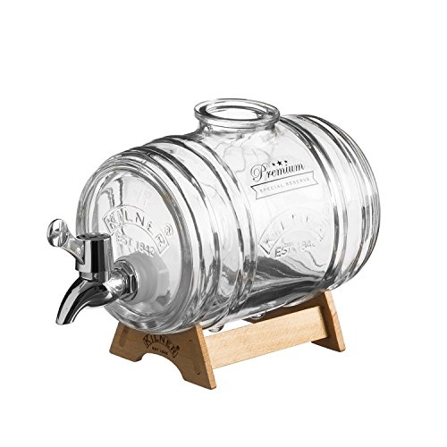 Kilner Clip Top dispensador de bebidas redondo P001, 1 Litre Barrel, 1 Litre Barrel, 1 Kilner Clip Top dispensador de bebidas redondo P001, 1 Litre Barrel, 1 Litre Barrel, 1