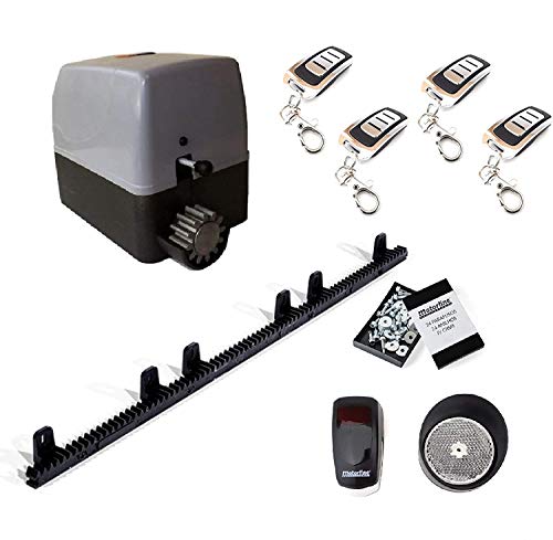 Kit completo profesional VDS motor puerta corredera residencial hasta 400kg de peso con 4 mandos alta seguridad, placa de control, fotocelula de espejo, 3 metros de cremallera de nylon con tornillos Kit completo profesional VDS motor puerta corredera residencial hasta 400kg de peso con 4 mandos alta seguridad, placa de control, fotocelula de espejo, 3 metros de cremallera de nylon con tornillos