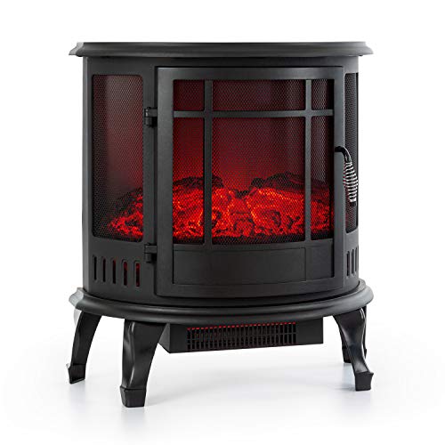 KLARSTEIN Megève Chimenea eléctrica - Potencia 1850 W, LED Regulable InstaFire sin Fuego ni Humo, Control Remoto, termostato, protección contra sobrecalentamiento, Negro KLARSTEIN Megève Chimenea eléctrica - Potencia 1850 W, LED Regulable InstaFire sin Fuego ni Humo, Control Remoto, termostato, protección contra sobrecalentamiento, Negro