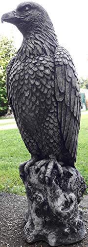 Koi-boerse Figura de águila (12 kg, piedra moldeada, 45 x 35 x 19 cm)