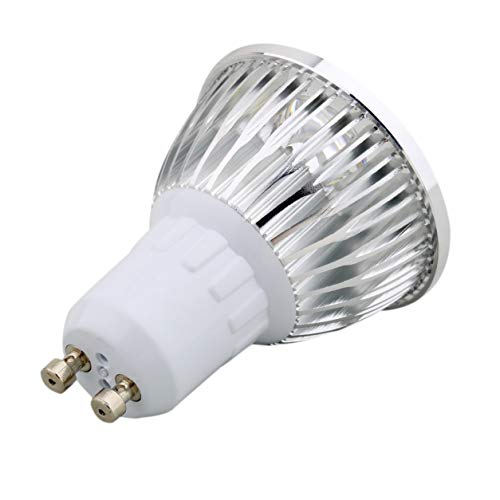 Kongqiabona-UK Brillante 6W 4LED GU10 Foco LED Downlight Lámpara Bombilla Luz puntual Blanco cálido Puro Bajo Consumo de energía Energía de Alto Efecto