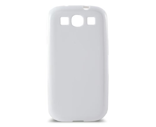 Ksix B8466FTP07F - Funda flexible de TPU Foggy para Samsung I9300 Galaxy S III Mini, blanco
