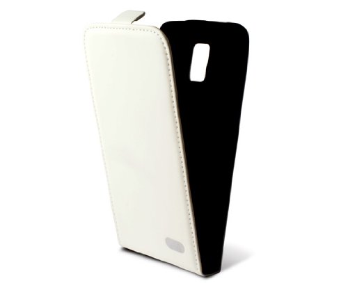Ksix B8525FU90B - Funda con tapa para Galaxy S5 G900, blanco