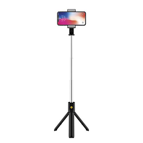 KSIX Selfie con trípode Extensible 70cm y Control Remoto Bluetooth
