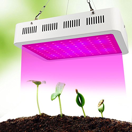 Lampara de Cultivo, Reflector 1000W Led Grow Light LED Luz para Plantas Espectro Completo Ligero para plantas de interior Veg Seedling Growing and Flowering