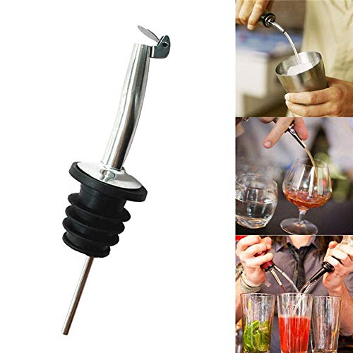 Licor Spirit Pourer Flow Wine Aottle Pour Spout Stopper Tapa De Acero Inoxidable 0726 A Licor Spirit Pourer Flow Wine Aottle Pour Spout Stopper Tapa De Acero Inoxidable 0726 A