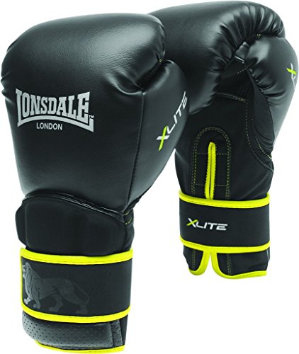 Londsdale Boxen Handschuhe X-Lite Training Gloves - Guantes de boxeo para entrenamiento, color Negro, talla M