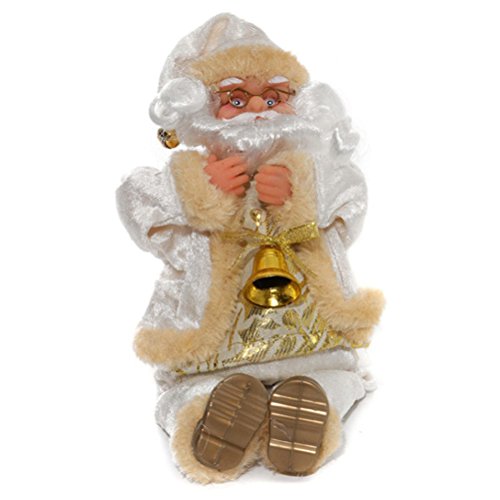 LUOEM Papá Noel Sentado Figura Navidad Figura Navidad Mesa – Figura Decorativa