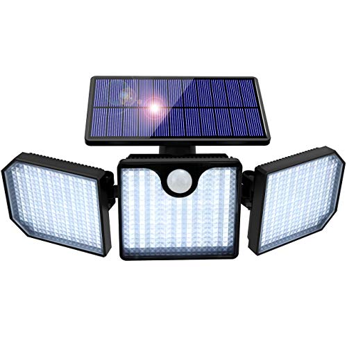 Luz Solar Exterior, Orelpo 230 LED Luces Solares Ajustable con Sensor de Movimiento y Gran Angular de 270 °, Foco Solar Exterior a Prueba de Agua IP65 para Jardín Garaje Camino Luz Solar Exterior, Orelpo 230 LED Luces Solares Ajustable con Sensor de Movimiento y Gran Angular de 270 °, Foco Solar Exterior a Prueba de Agua IP65 para Jardín Garaje Camino