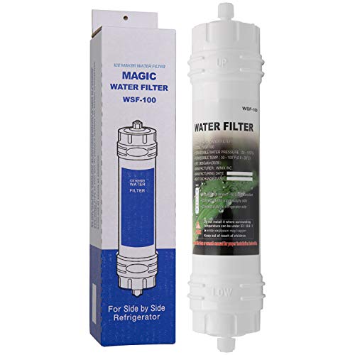 Magic Water Filter WSF-100 | Filtro de agua para frigorífico Samsung - Cartucho filtrante externo para refrigerador, nevera americano - Filtro WSF100