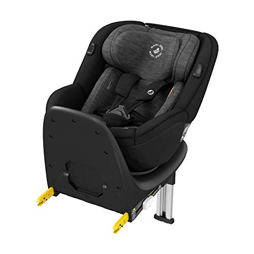 Maxi-Cosi 8511671110 Mica Silla de Coche Giratoria 360° Isofix, Silla Auto Reclinable y Contramarcha, Con Reductor Bebé Recién Nacido, 0 Meses- 4 Años, Color Authentic Black