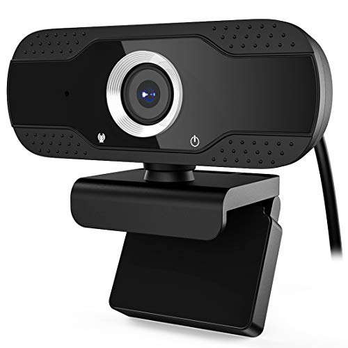 MK Webcam PC Full HD 1080P con Micrófono, Webcam Portátil para PC, Webcam USB 2.0, Streaming Cámara Reducción de Ruido para Videollamadas, Grabación, Conferencias con Clip Giratorio