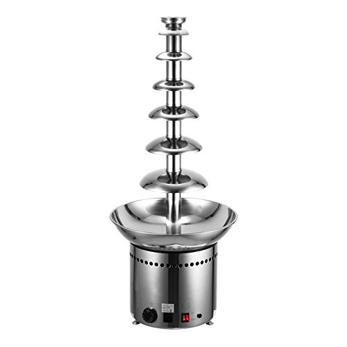 Moracle Fuentes de Chocolate con Torre Fuente de Chocolate Comercial de 7 Pisos Fuente de Chocolate de Acero Inoxidable Fuente de Chocolate Cascada de 103 CM para Bodas/Fiestas Moracle Fuentes de Chocolate con Torre Fuente de Chocolate Comercial de 7 Pisos Fuente de Chocolate de Acero Inoxidable Fuente de Chocolate Cascada de 103 CM para Bodas/Fiestas