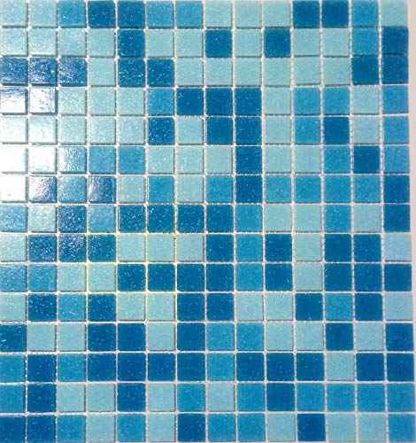 mosaico azulejos Mix Color Azul Claro/Azul Mosaico