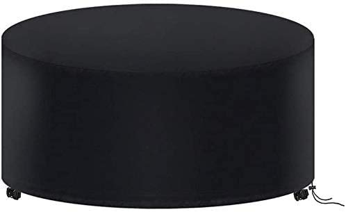 Muebles de Jardín Funda, Redondo Mesa de Jardín Funda Impermeable Resistente Circular Exterior Patio Mobiliario Refugio Funda Anti-UV Mesa de Comed Muebles de Jardín Funda, Redondo Mesa de Jardín Funda Impermeable Resistente Circular Exterior Patio Mobiliario Refugio Funda Anti-UV Mesa de Comed