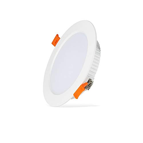 Mumnk Ultra delgado LED Iluminación empotrada Techo Downlight Redondo de aluminio Integrado Proyector integrado Panel direccional Lámpara de techo Alto CRI AC 85-265V Para la exposición de negocios De