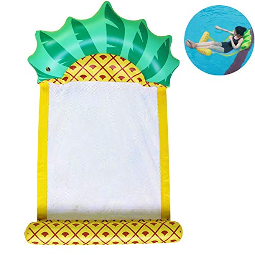 Myir JUN Flotador Piscina Adultos, Piña Hinchable Colchoneta con Rejilla Piscina Inchable Sillon Hinchable Playa Hamaca Flotante Hamaca de Agua (Piña) Myir JUN Flotador Piscina Adultos, Piña Hinchable Colchoneta con Rejilla Piscina Inchable Sillon Hinchable Playa Hamaca Flotante Hamaca de Agua (Piña)