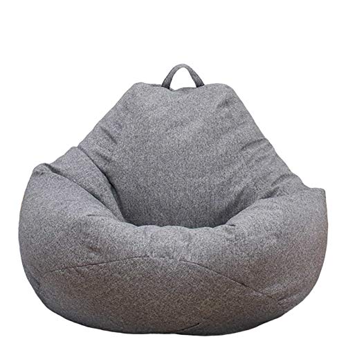 Neborn Funda de puf, puf Gigante Funda de Puff Funda de Puff Grande Sofá Liso Diseño de Lino Simple para Adultos y niños sin Relleno Neborn Funda de puf, puf Gigante Funda de Puff Funda de Puff Grande Sofá Liso Diseño de Lino Simple para Adultos y niños sin Relleno