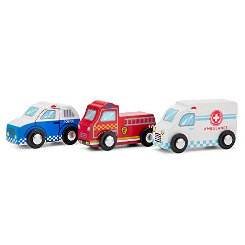 New Classic Toys-11933 Nuevos Clásicos Juguetes-1933-Vehículos en Miniatura-Modelo Individual-Paquete-3 Habitaciones, Color madera, 1-2 cas (1933) , color/modelo surtido