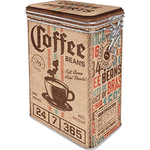 Nostalgic-Art - Bote de café con tapa aromática (1,3 L), diseño retro