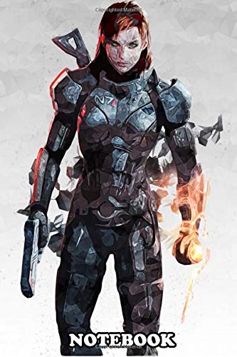 Notebook: Commander Shepard Mass Effect , Journal for Writing, College Ruled Size 6" x 9", 110 Pages