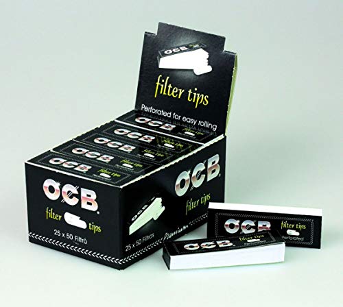 OCB Filtro Tips Perforado Slim Sugerencias Filtro 3 cajas (75 paquetitos de papel de fumar )
