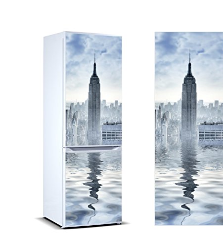 Oedim - Pegatinas Vinilo para Frigorífico Torre York | Varias Medidas 185x70cm | Adhesivo Resistente y de Fácil Aplicación | Pegatina Adhesiva Decorativa de Diseño Elegante