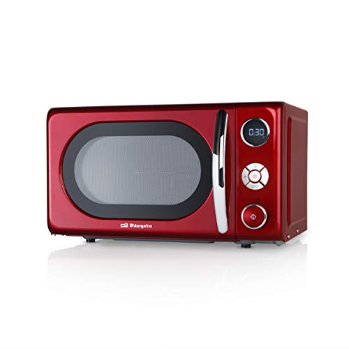 Orbegozo MIG2042 Microondas con grill, 20 litros de capacidad, 10 niveles de potencia, 8 menús automáticos preconfigurados, sistema de cocción multifunción, display digital LED, 700 W, Acero, Rojo Orbegozo MIG2042 Microondas con grill, 20 litros de capacidad, 10 niveles de potencia, 8 menús automáticos preconfigurados, sistema de cocción multifunción, display digital LED, 700 W, Acero, Rojo