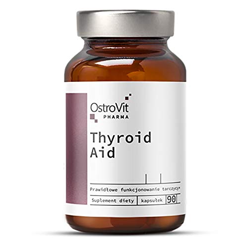 OstroVit Pharma Thyroid Aid 90 cápsulas | Apoyo al metabolismo | Pérdida de peso | Contribuye a la función normal de la hormona tiroidea