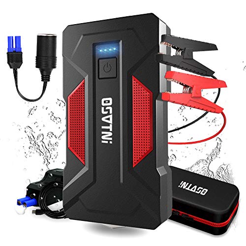 OSVTNI Arrancador de Coches 16000mAh, 2000A Arrancador de Baterias de Coche (para 7.0L de Gasolina o 6.5L de Diesel) de IP66 Impermeable Emergencias OSVTNI Arrancador de Coches 16000mAh, 2000A Arrancador de Baterias de Coche (para 7.0L de Gasolina o 6.5L de Diesel) de IP66 Impermeable Emergencias