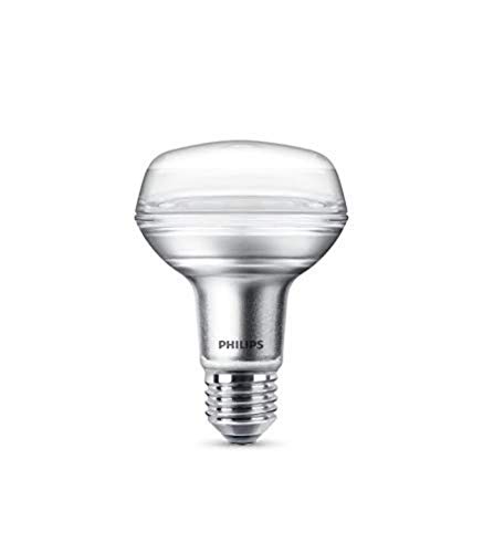 Philips bombilla LED reflectora casquillo gordo E27, ángulo de apertura 36º, 4 W equivalentes a 60 W en incandescencia, 345 lúmenes, luz blanca cálida