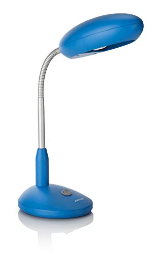 Philips Lighting myLiving Lámpara de mesa, iluminación interior E27, 11 W, azul