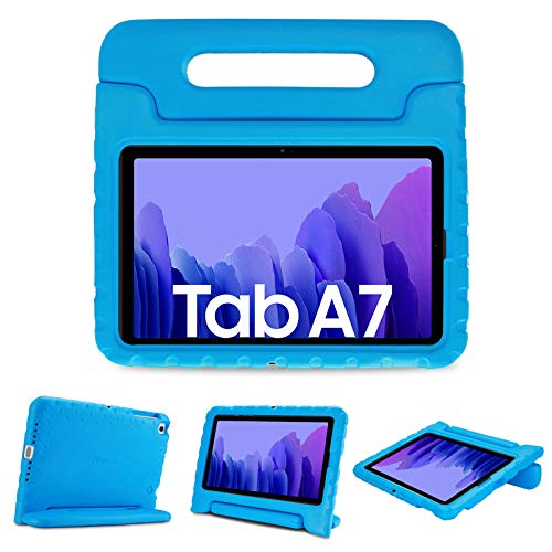 ProCase Funda Infantil para Samsung Galaxy Tab A7 10.4" 2020, Estuche Antigolpes con Asa Convertible, Carcasa Súper Protectora Ligera para Galaxy Tab A7 10.4 2020 T500 T505 T507 - Azul