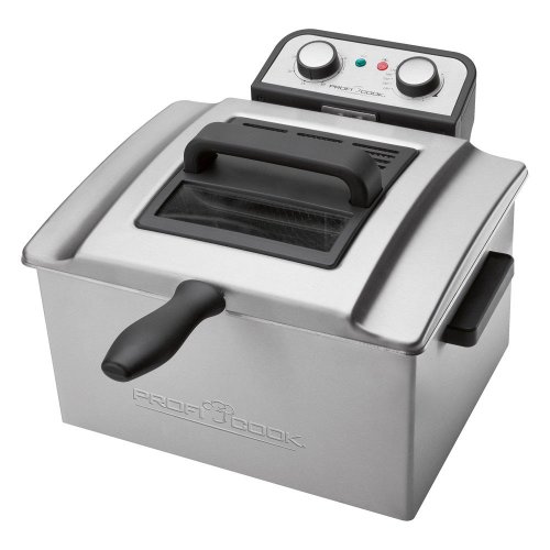 ProfiCook PC-FR 1038 Freidora de acero inoxidable, 3 cestas, desmontable, 3000 W, Gris ProfiCook PC-FR 1038 Freidora de acero inoxidable, 3 cestas, desmontable, 3000 W, Gris