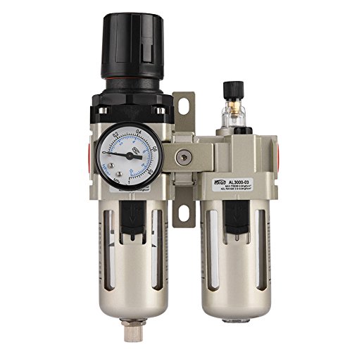 Regulador de Aire Comprimido, Haofy 3/8'' Regulador del Filtro de Aire, Separador de Agua y Aceite , Reductor de Presión para Compresor 0.05-0.85MPa Regulador de Aire Comprimido, Haofy 3/8'' Regulador del Filtro de Aire, Separador de Agua y Aceite , Reductor de Presión para Compresor 0.05-0.85MPa