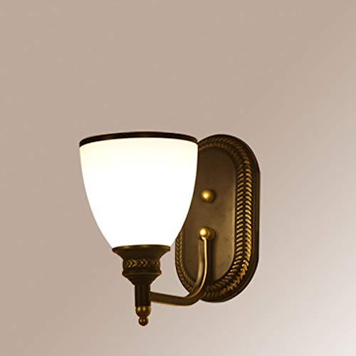 RGF Moderna Sala De Estar Minimalista Dormitorio Den Balcón del Restaurante De Pasillo De Cristal Retro, Forjado Lámpara De Pared De La Cabecera De Hierro, 1 * E27 (15 * 23cm) RGF Moderna Sala De Estar Minimalista Dormitorio Den Balcón del Restaurante De Pasillo De Cristal Retro, Forjado Lámpara De Pared De La Cabecera De Hierro, 1 * E27 (15 * 23cm)