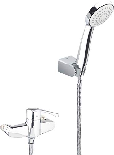 Roca Victoria - grifo monomando exterior para ducha con ducha de mano, flexible de 1,50 m. y soporte de ducha . Griferías hidrosanitarias Monomando. Ref A5A2023C02 Roca Victoria - grifo monomando exterior para ducha con ducha de mano, flexible de 1,50 m. y soporte de ducha . Griferías hidrosanitarias Monomando. Ref A5A2023C02