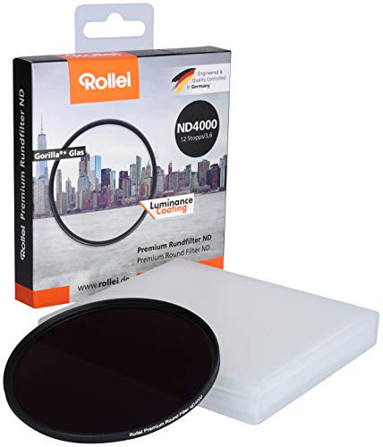 Rollei Premium 26479 - Filtro Redondo (77 mm, ND 4000/12 Pasos, para fotografía de Larga duración Durante el día, 77 mm, ND 4000)