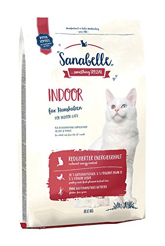Sanabelle Indoor Faisán | Comida seca completa para gatos adultos de todas las razas | Especialmente para gatos doméstico con baja actividad | Con carne fresca de aves de corral y faisán | Sin gluten
