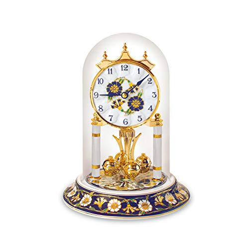 SELVA Haller Amara - Reloj de cuarzo para año - Preciosa belleza hecha a mano - Fabricado en Alemania - Noble adornos con tapa de cristal (17 x 23 cm de alto)